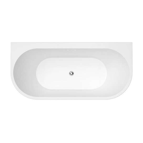 Monza 1700 x 800 Double Ended Free Standing Back To Wall Bath - Image 4