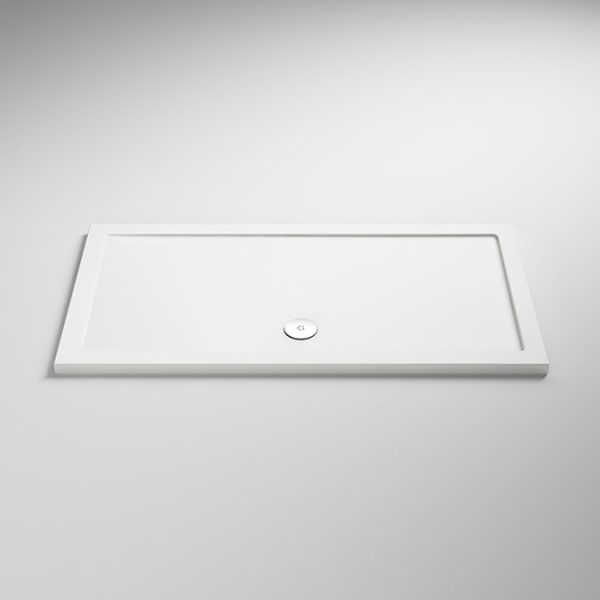 Monza 1700 x 800mm Double Sliding Door Shower Enclosure + Pearlstone Tray - Image 2
