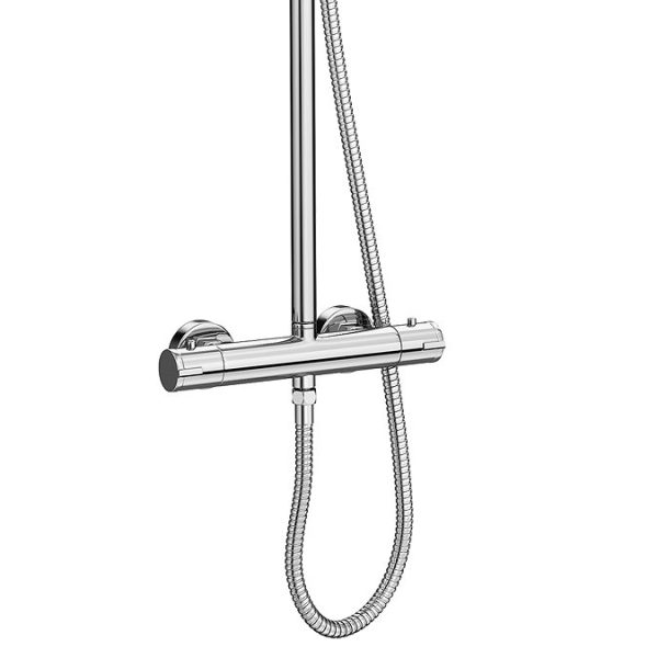 Monza Modern Round Thermostatic Shower (300mm Head   Chrome) - Image 3