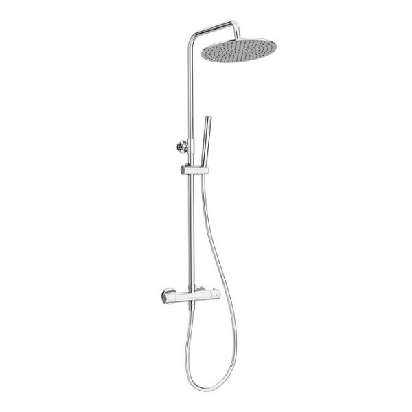 Monza Deluxe Cool Touch Round Thermostatic Shower (250mm Head   Chrome) - Image 8