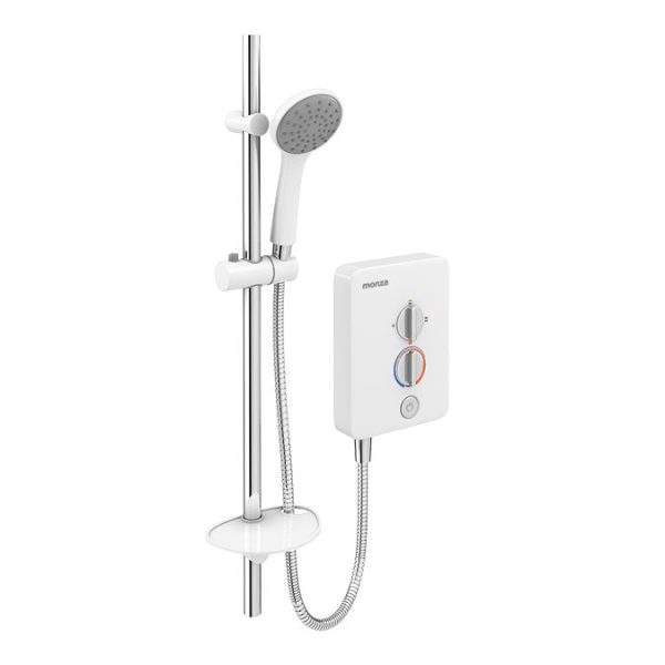 Monza 8.5kw Electric Shower   White/Chrome - Image 3