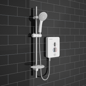 Monza 8.5kw Electric Shower   White/Chrome
