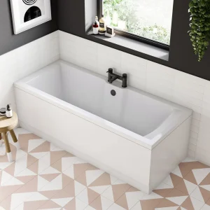 Monza 1800 x 800 Single Ended Bath with Curved Tap Ledge