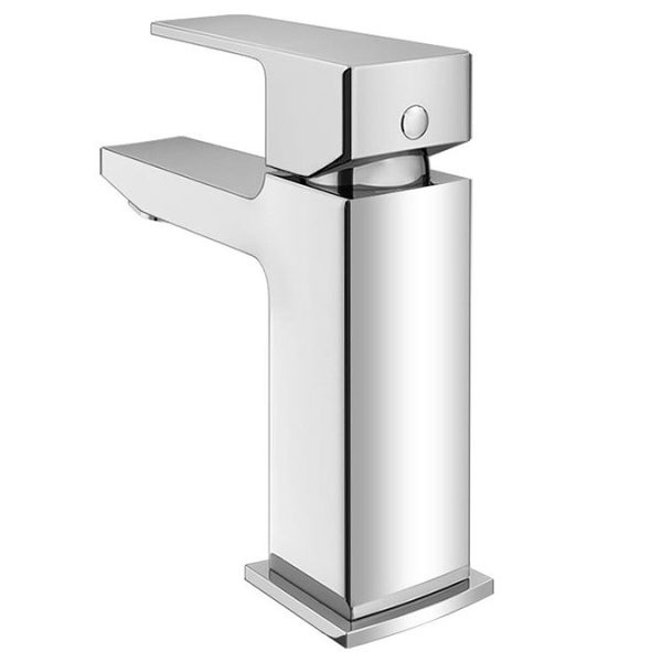 Monza Curved Modern Basin Mixer Tap + Waste - Image 3
