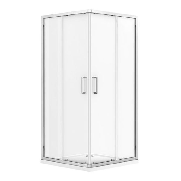 Monza 800 x 800mm Square Corner Entry Shower Enclosure without Tray - Image 2