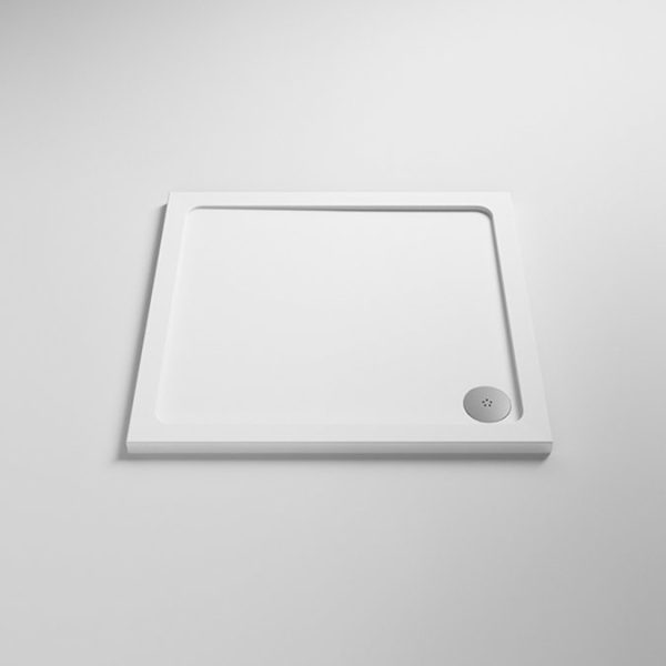 Monza 800 x 800mm Square Corner Entry Shower Enclosure + Pearlstone Tray - Image 2