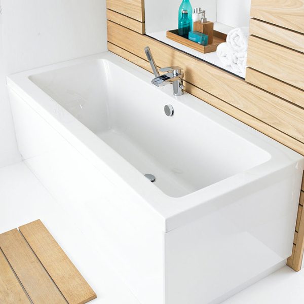 Monza 1700 x 700 Double Ended Rectangular Bath - Image 3