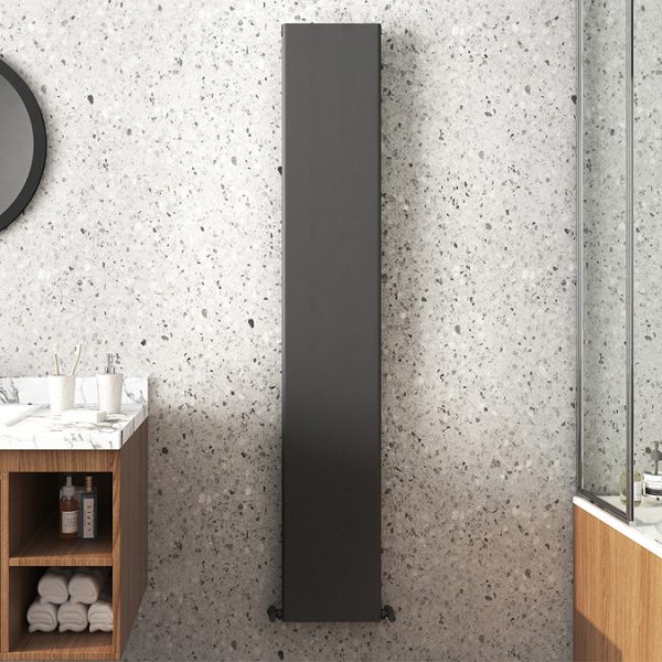Monza Anthracite Flat Panel Aluminium Radiator 1800 x 300mm - Image 3
