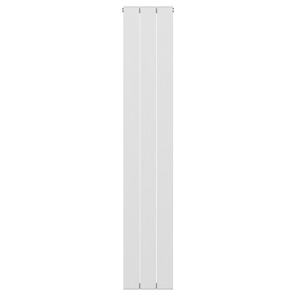 Monza Vertical Aluminium Radiator   White   Flat Panel (1600 x 280mm) - Image 2