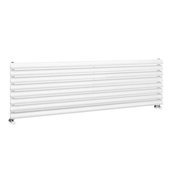 Monza 475 x 1600 Horizontal Venetian Style White Designer Radiator