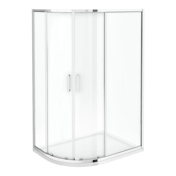 Monza LH Offset Quadrant Shower Enclosure + Pearlstone Tray - Image 4