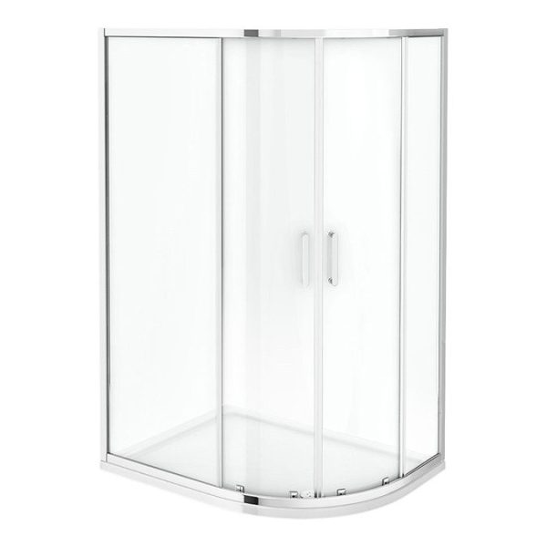 Monza RH Offset Quadrant Shower Enclosure + Pearlstone Tray - Image 4