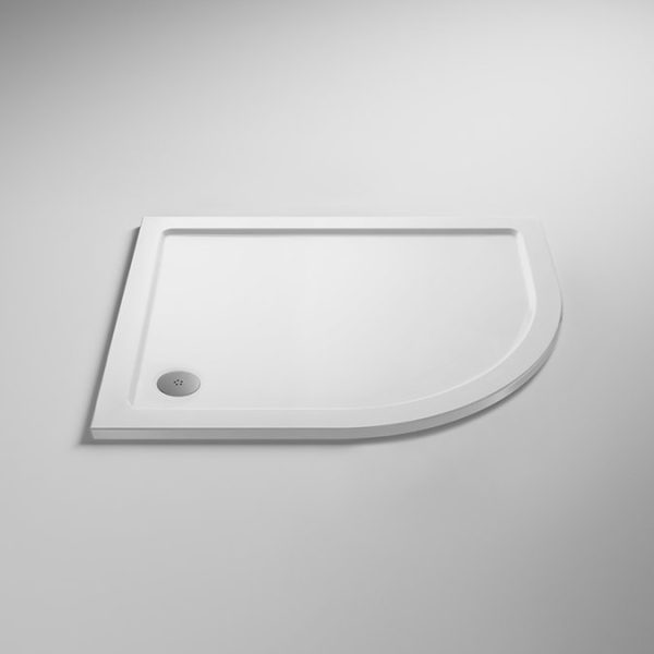 Monza RH Offset Quadrant Shower Enclosure + Pearlstone Tray - Image 2