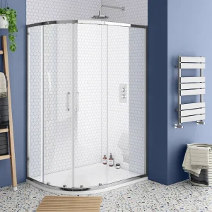 Monza 900 x 1200mm Offset Quadrant Shower Enclosure without Tray