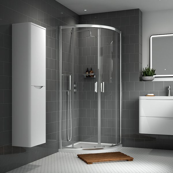 Monza 1000 x 1000mm Quadrant Shower Enclosure without Tray - Image 4