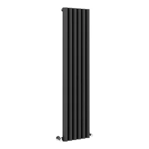 Monza 1600 x 355 Vertical Venetian Style Anthracite Designer Radiator