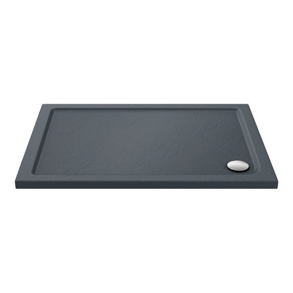 Newark 1200 x 800mm Sliding Door Shower Enclosure + Slate Effect Tray - Image 3