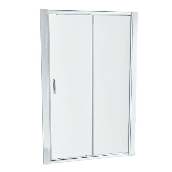 Newark 1200 x 800mm Sliding Door Shower Enclosure + Slate Effect Tray - Image 5