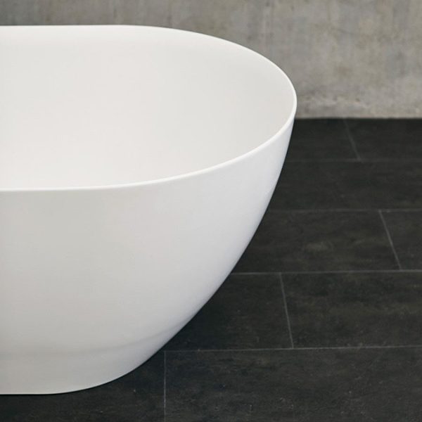 Crosswater MPRO Petite Stone Gloss Freestanding Bath (1500 x 800mm) - Image 2