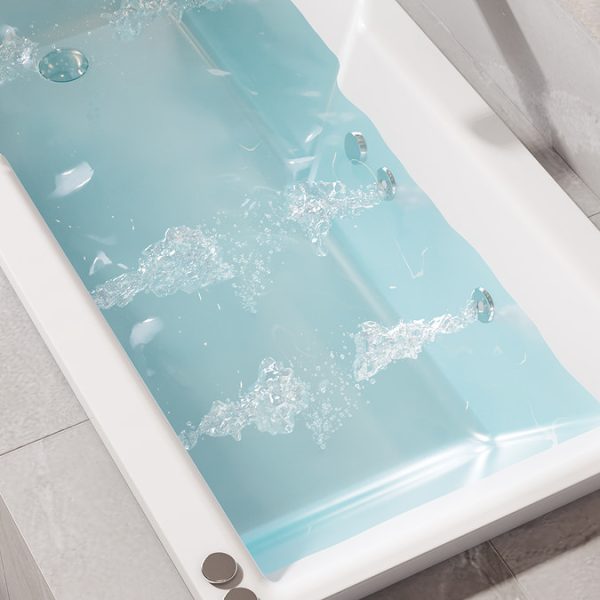 Laguna Whirlpool Spa 6 Jet Square Straight Shower Bath   1700 x 750mm - Image 4