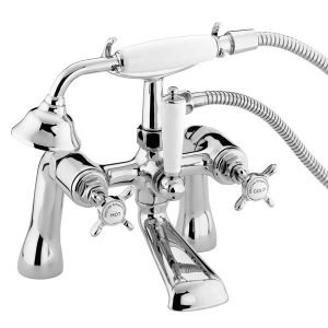 Bristan 1901 Pillar Bath Shower Mixer   Chrome Plated