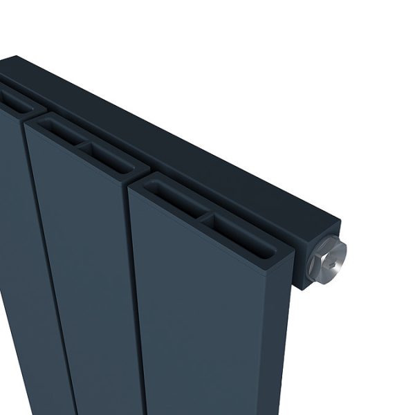 Carisa Nemo Single Panel Textured Anthracite Aluminum Radiator 1800 x 470mm - Image 2