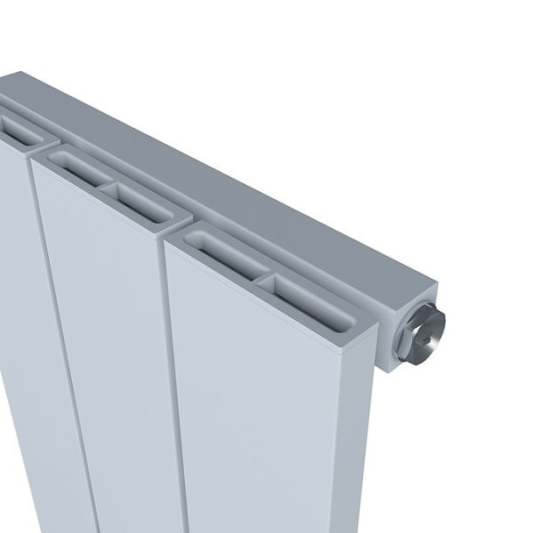 Carisa Nemo Double Panel Textured White Aluminum Radiator 1800 x 660mm - Image 2