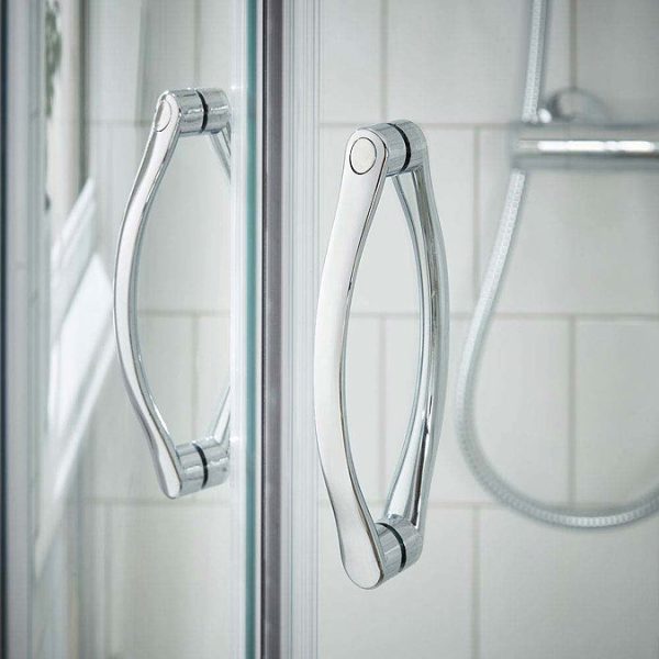 Newark 700 x 700mm Small Quadrant Shower Enclosure + Pearlstone Tray - Image 2