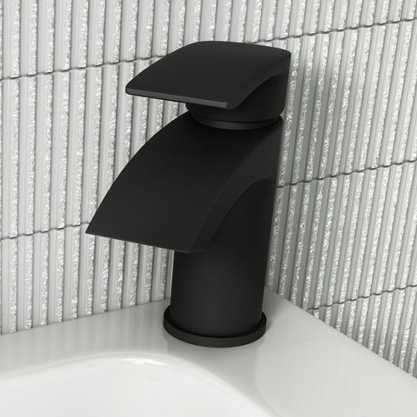 Nexus Matt Black Basin Mixer Tap - Image 7