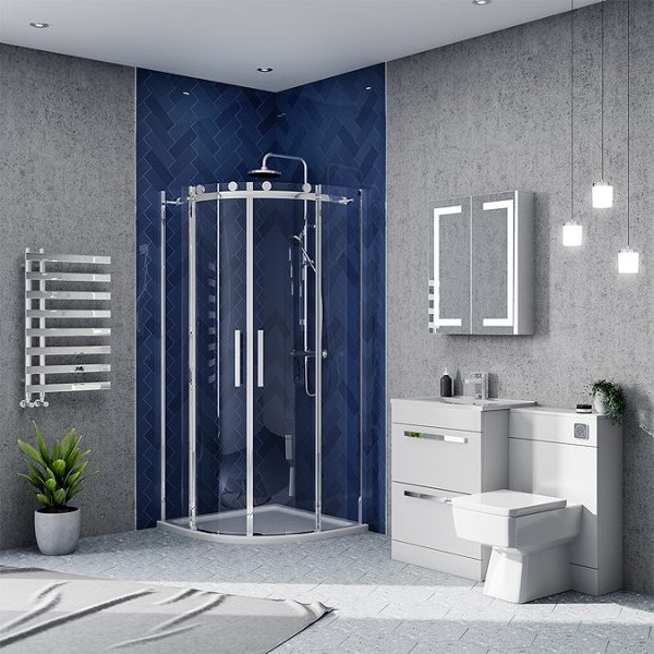 Nova Frameless Quadrant Shower Enclosure - Image 4