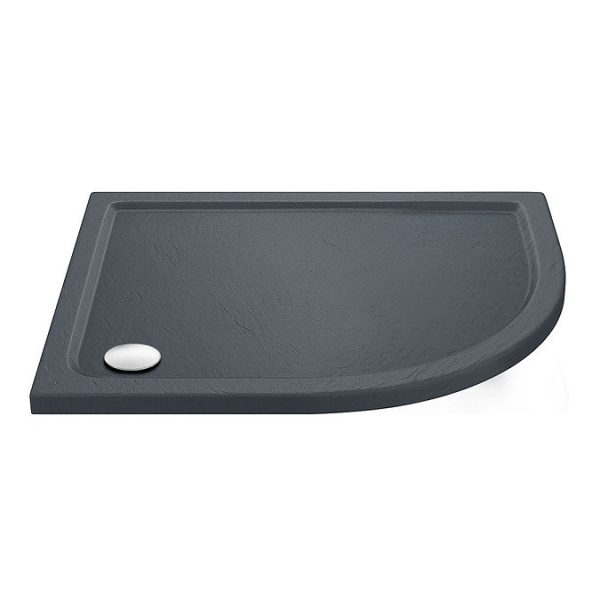 Newark RH 1200 x 900mm Offset Quadrant Enclosure + Slate Effect Tray - Image 3