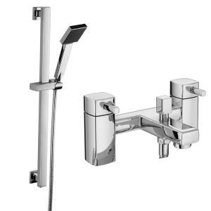 Neo Bath Shower Mixer with Slider Rail Kit   Chrome