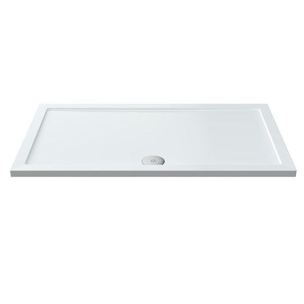 Arezzo 1400 x 800 Grey Tinted Glass Wet Room (incl. 1400 Screen + Tray) - Image 2