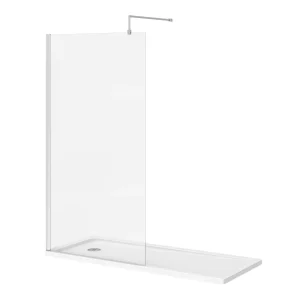 Nova 1700 x 700 Bath Replacement Wet Room (1000mm Chrome Screen w. Tray)