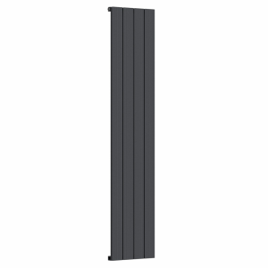 Nova Anthracite Vertical Single Panel Aluminium Radiator 1800 x 375mm (4 Section)