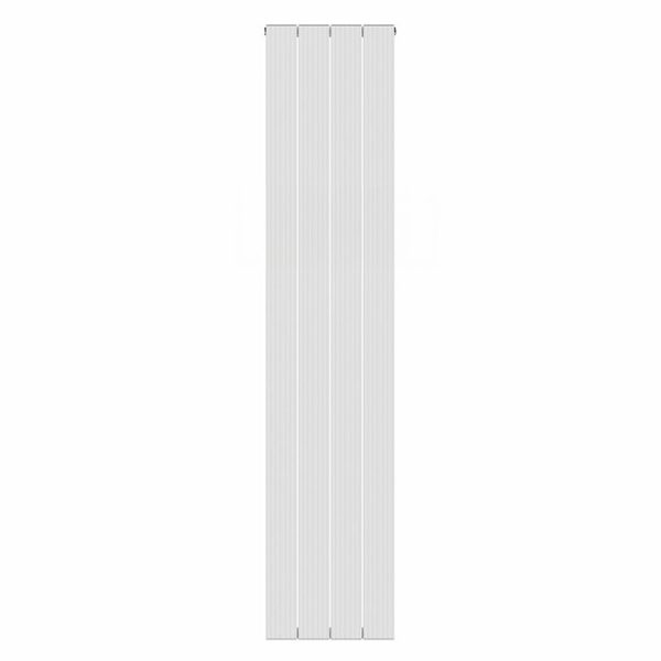 Nova White Vertical Single Panel Aluminium Radiator 1800 x 375mm (4 Section) - Image 2