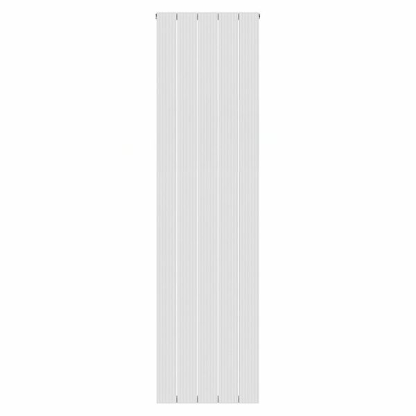 Nova White Vertical Single Panel Aluminium Radiator 1800 x 470mm (5 Section) - Image 2