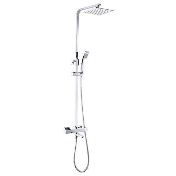Nova Square Thermostatic Shower Kit with Spout - Image 3