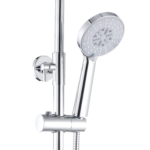 Nova Round Thermostatic Shower Kit with Spout - Image 5