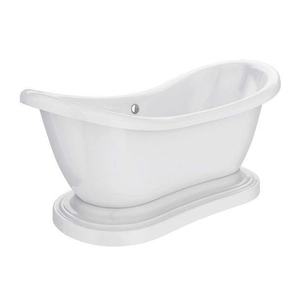 Oakland 1750 Double Ended Roll Top Slipper Bath with Skirt - Image 2