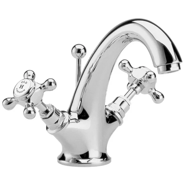 Old London   Chrome Edwardian Mono Basin Mixer with Pop Up Waste