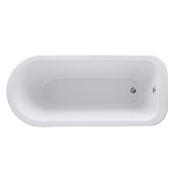 Old London   Barnsbury 1690 x 750 Single Ended Freestanding Bath with Chrome Leg Set - Image 3