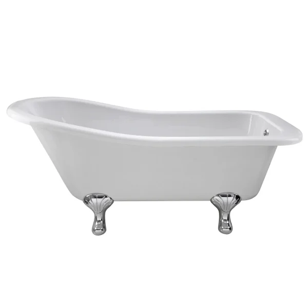 Old London   Brockley 1690 x 730 Slipper Freestanding Bath with Chrome Leg Set