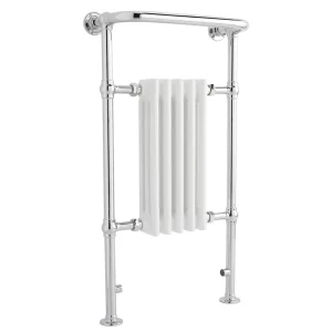Old London   Chrome & White Tilbury Radiator   965 x 540mm