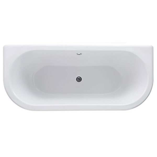 Old London Kenton 1690 x 745 'D' Shaped Back To Wall Bath - Image 3