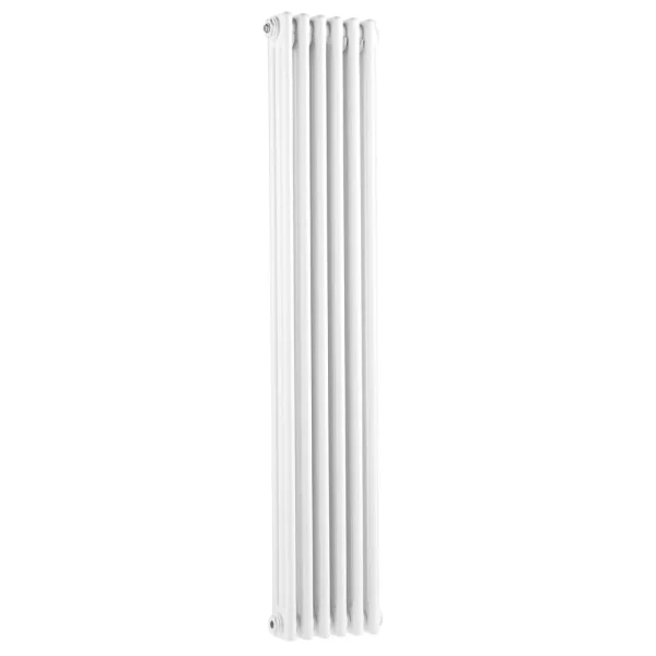 Old London   White Clarendon Vertical Radiator   1500 x 291mm