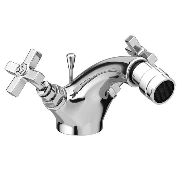 Olympia Art Deco Bidet Mixer Tap + Pop Up Waste