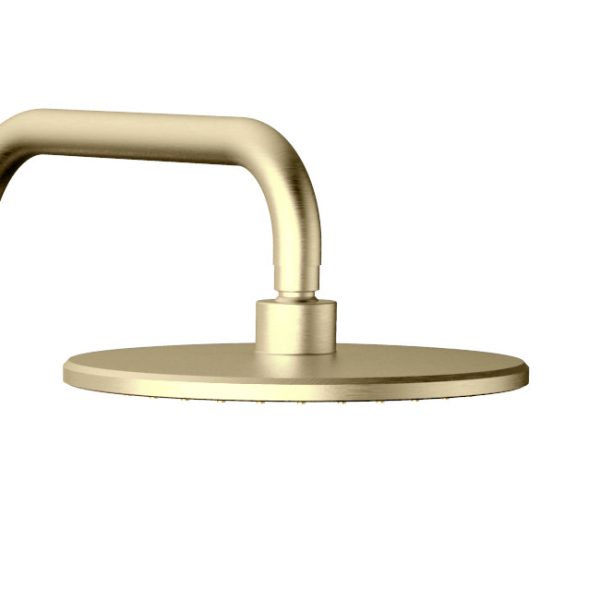 Opus Round Thermostatic Shower Brushed Brass - Image 3