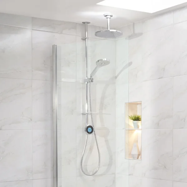 Aqualisa Optic Q Smart Shower Exposed with Adjustable and Ceiling Fixed Head