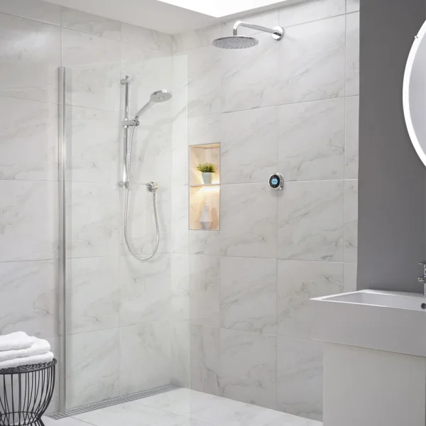 Aqualisa Optic Q Smart Shower Concealed with Adjustable and Wall Fixed Head